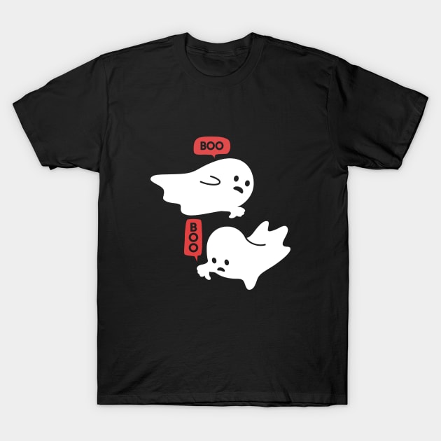 Disapproving Ghosts Boo T-Shirt by iconicole